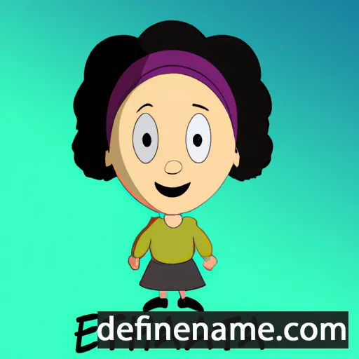 cartoon of the name Ethanna