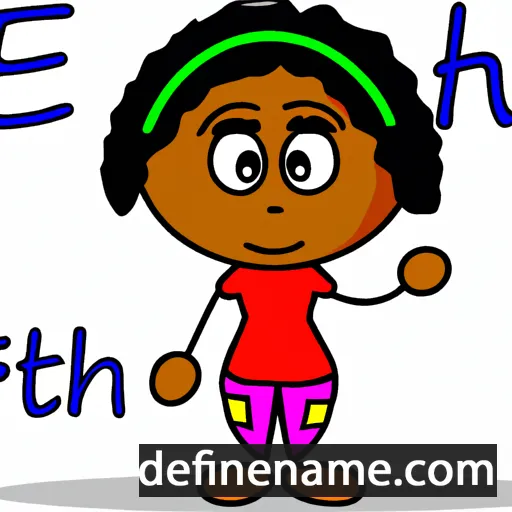 cartoon of the name Ethei