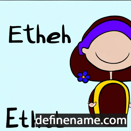 cartoon of the name Etheleen