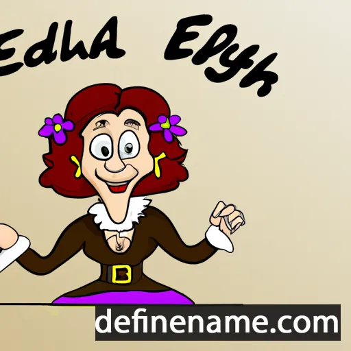 cartoon of the name Ethelfleda