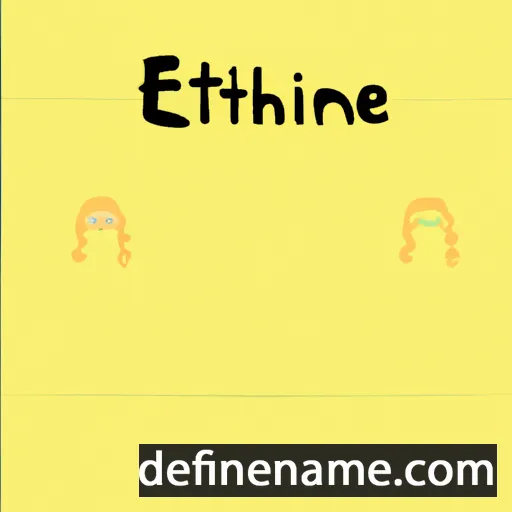 cartoon of the name Etheline