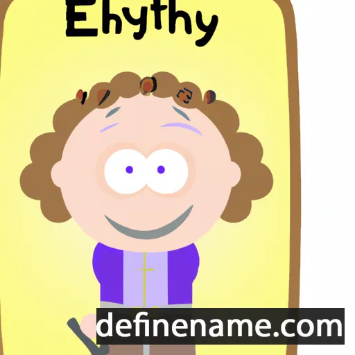 cartoon of the name Ethelmay