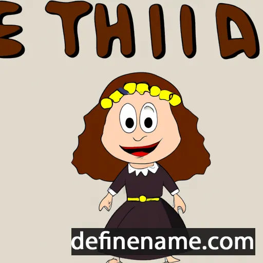 cartoon of the name Ethelreda