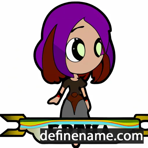 cartoon of the name Etheria