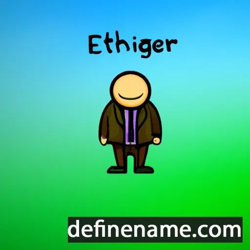 cartoon of the name Etheridge