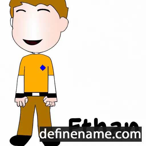 cartoon of the name Ethnan