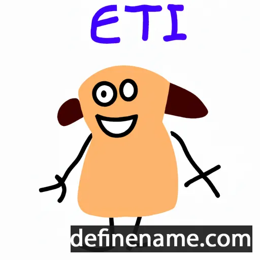 cartoon of the name Eti