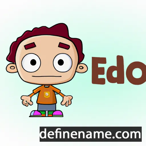 cartoon of the name Etido