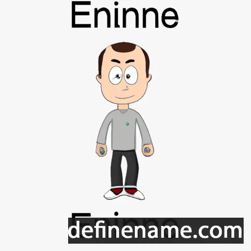 cartoon of the name Etienne