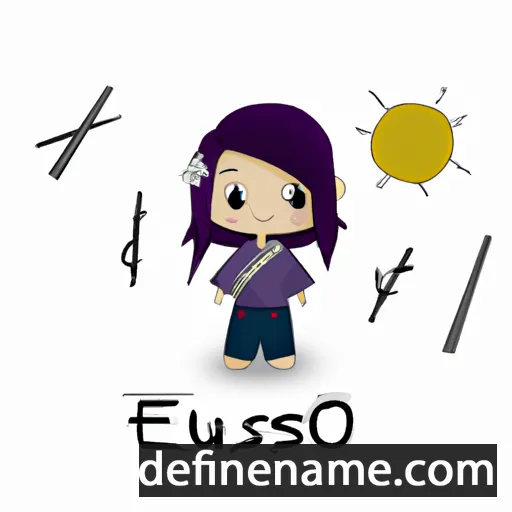 cartoon of the name Etsuno