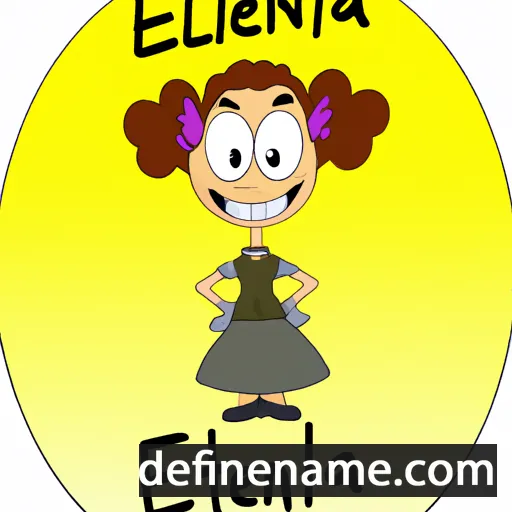 cartoon of the name Ettalena