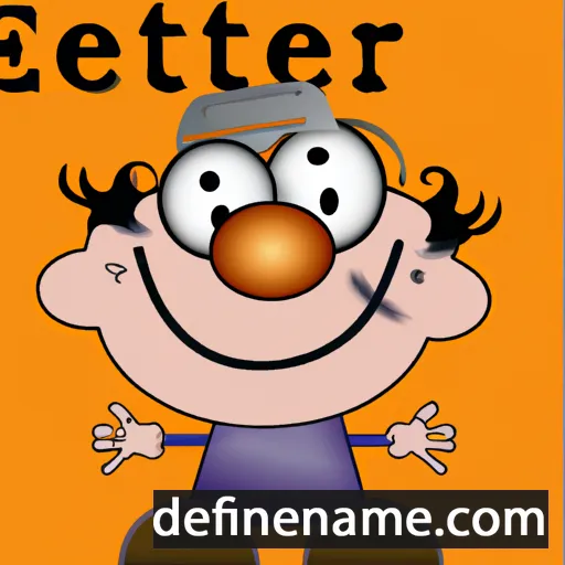 cartoon of the name Etter