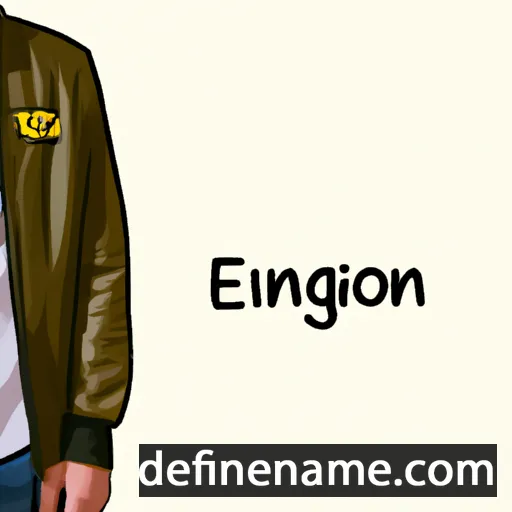 cartoon of the name Euangelion