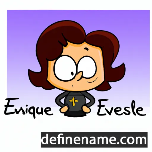 cartoon of the name Évangéliste