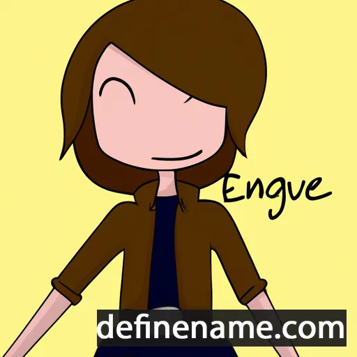 cartoon of the name Évangèle