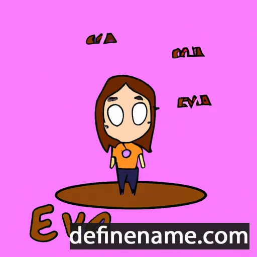 cartoon of the name Èva