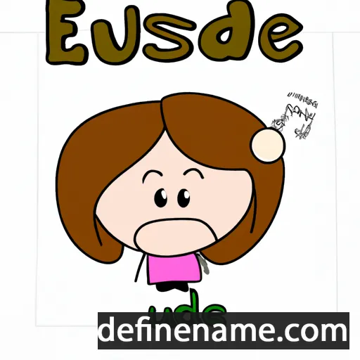 cartoon of the name Eudoxie