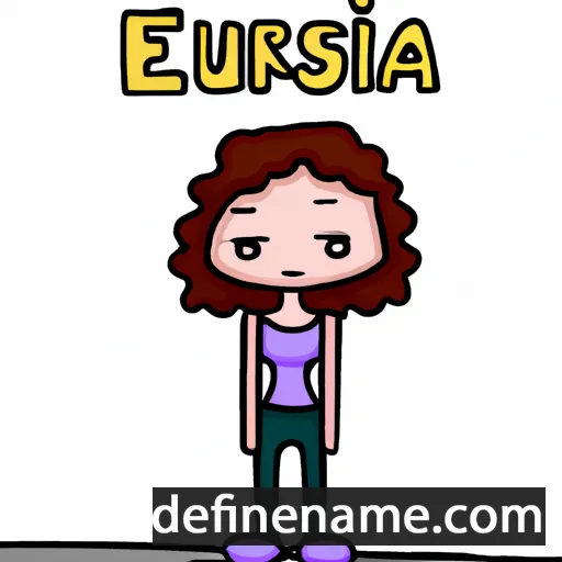 cartoon of the name Eufràsia