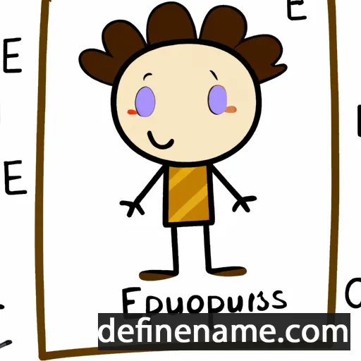 cartoon of the name Eugraphos