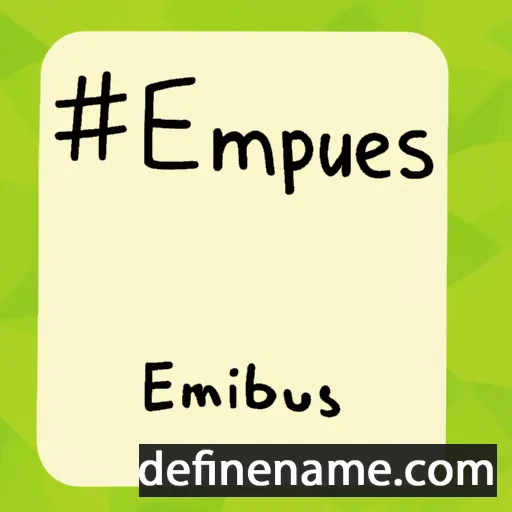 cartoon of the name Euhemeros