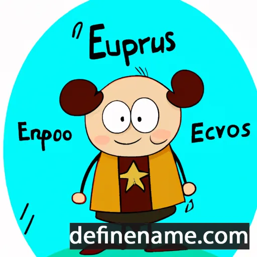 cartoon of the name Eukarpos