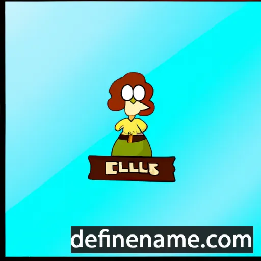 cartoon of the name Eulalee