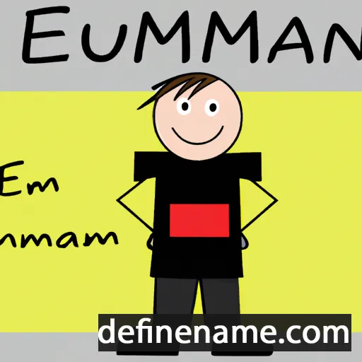 cartoon of the name Eumann