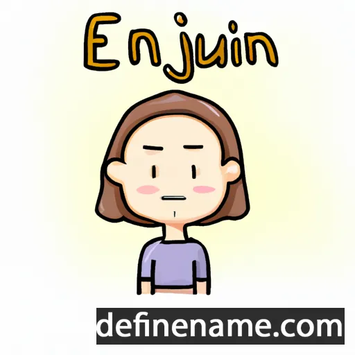 cartoon of the name Eun-jin