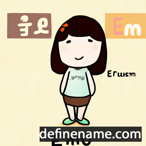 cartoon of the name Eun-mi