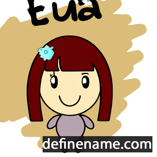 cartoon of the name Euna