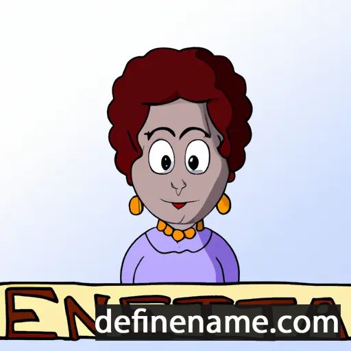 cartoon of the name Eunetta