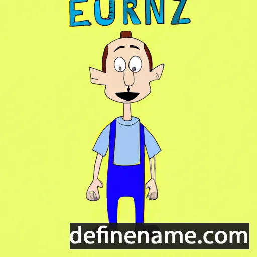 cartoon of the name Eunez