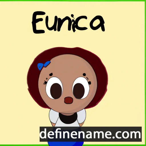 cartoon of the name Eunícia