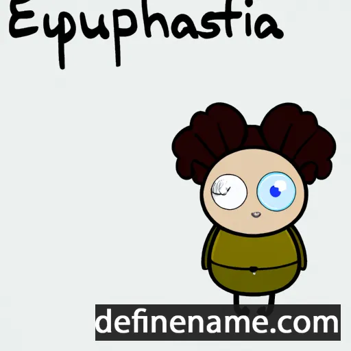 cartoon of the name Eupsychia