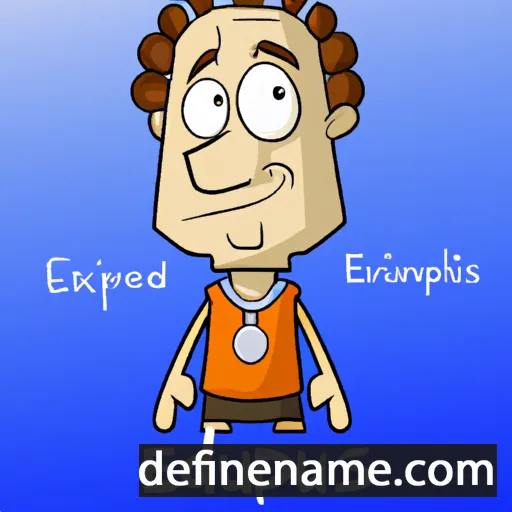 cartoon of the name Euripedes