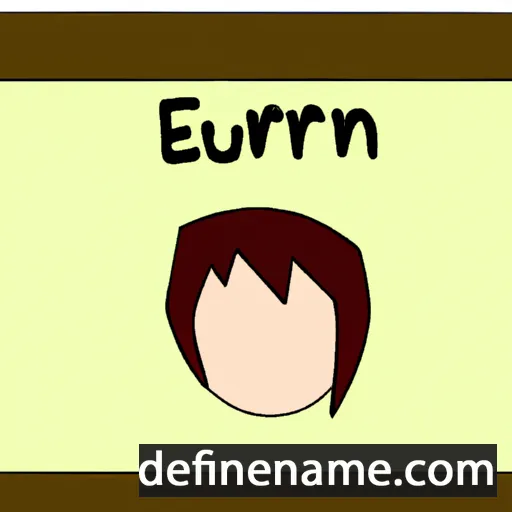 cartoon of the name Eurwyn