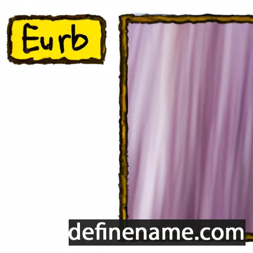 cartoon of the name Eurybie