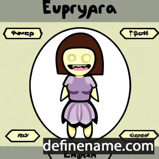 cartoon of the name Euryganeia