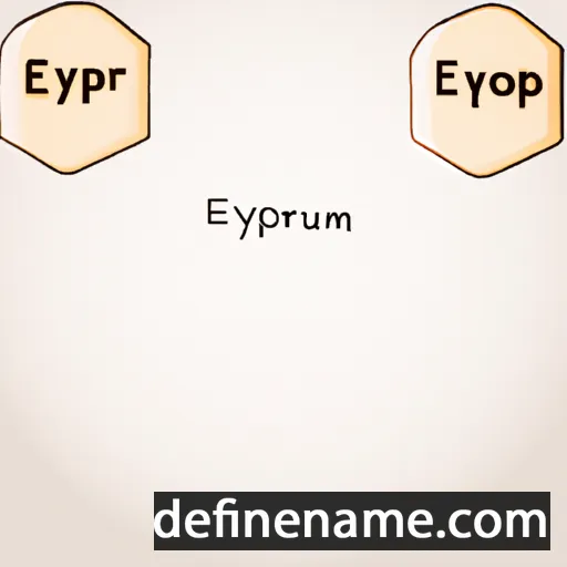 cartoon of the name Eurypyle