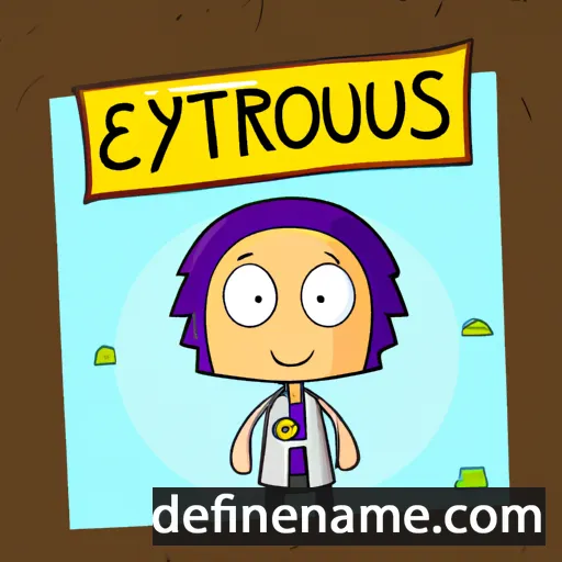 cartoon of the name Eurystratos