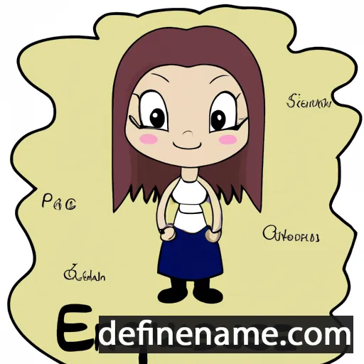 cartoon of the name Eusenia