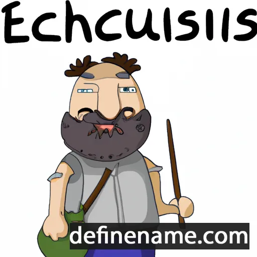 cartoon of the name Eustachijus