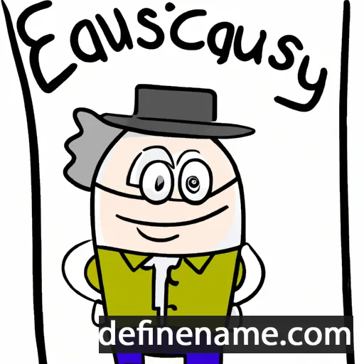 cartoon of the name Eustacjusz