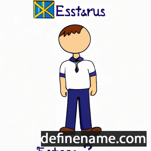 cartoon of the name Eustatius