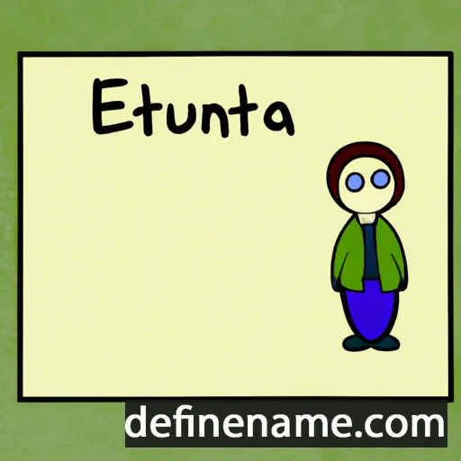 cartoon of the name Euthenia