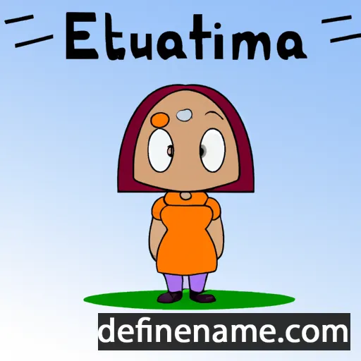 cartoon of the name Eutímia