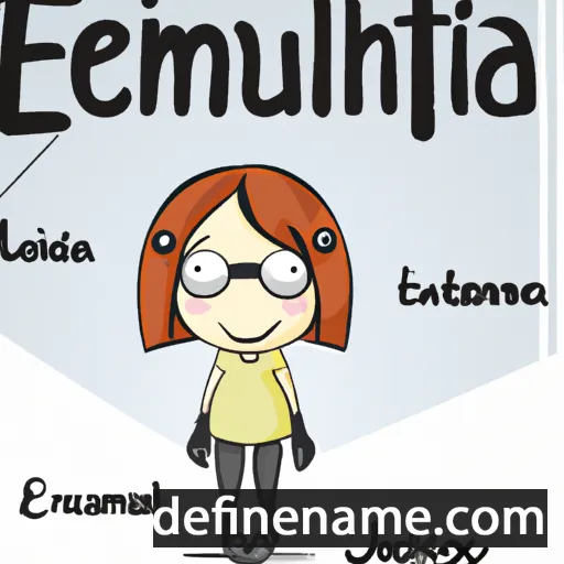 cartoon of the name Eutimia