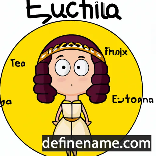 cartoon of the name Eutiquia