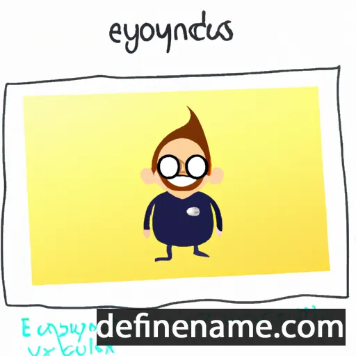 cartoon of the name Eutychianos