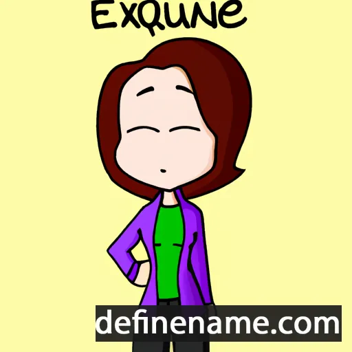 cartoon of the name Euxane